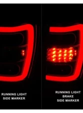 Anzo USA LED Tail Lights w/ Light Bar Chrome Housing Red/Clear Lens Jeep Grand Cherokee 1999-2004                                     - 311396 - Image 5