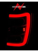 Anzo USA LED Tail Lights w/ Light Bar Chrome Housing Red/Clear Lens Jeep Grand Cherokee 1999-2004                                     - 311396 - Image 7