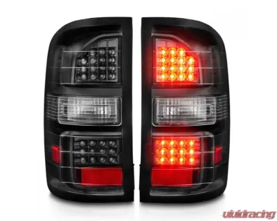 Anzo USA LED Tail Lights Black Housing Clear Lens GMC Sierra 2014-2018 - 311397