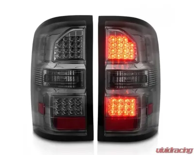 Anzo USA LED Tail Lights Black Housing Smoke Lens GMC Sierra 2014-2018 - 311398