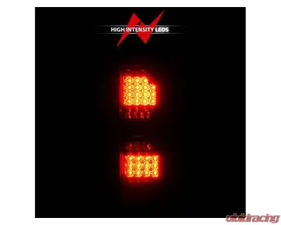 Anzo USA LED Tail Lights Black Housing Smoke Lens GMC Sierra 2014-2018 - 311398