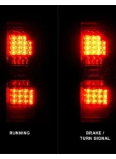 Anzo USA LED Tail Lights Black Housing Red/Clear Lens  GMC Sierra 2014-2018                                     - 311399 - Image 5