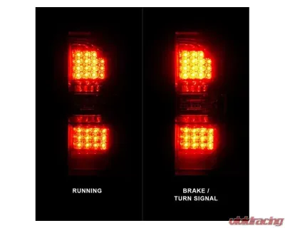 Anzo USA LED Tail Lights Black Housing Red/Clear Lens  GMC Sierra 2014-2018 - 311399
