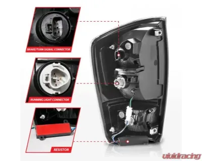 Anzo USA LED Tail Lights - w/ Light Bar Sequential Black Housing & Smoke Lens Toyota Tacoma 2016-2020 - 311401