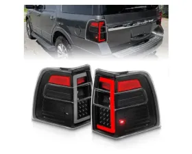 Anzo USA LED Taillights w/ Light Bar Black Housing Clear Lens Ford Expedition 2007-2017