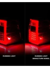 Anzo USA LED Taillights w/ Light Bar Chrome Housing Red/Clear Lens Ford Expedition 2007-2017                                     - 311410 - Image 2