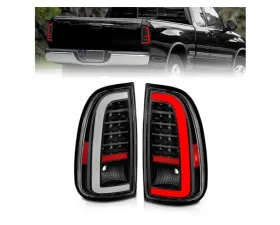 Anzo USA LED Taillights w/ Light Bar Black Housing Clear Lens  Toyota Tundra 2000-2006