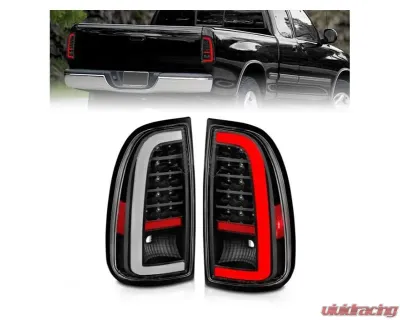 Anzo USA LED Taillights w/ Light Bar Black Housing Clear Lens  Toyota Tundra 2000-2006 - 311411