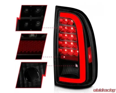 Anzo USA  LED Taillights w/ Light Bar Black Housing Smoke Lens Toyota Tundra 2000-2006 - 311412