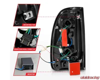 Anzo USA  LED Taillights w/ Light Bar Black Housing Smoke Lens Toyota Tundra 2000-2006 - 311412