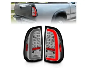 Anzo USA LED Taillights w/ Light Bar Chrome Housing Clear Lens Toyota Tundra 2000-2006