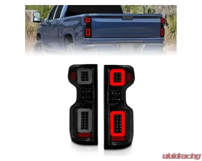 Anzo USA Full LED Tailights Black Housing Smoke Lens G2 (w/C Light Bars) Chevrolet Silverado 1500 2019-2021 - 311415