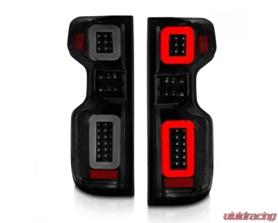 Anzo USA Full LED Tailights Black Housing Smoke Lens G2 (w/C Light Bars) Chevrolet Silverado 1500 2019-2021 - 311415