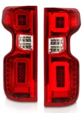 Anzo USA Full LED Tailights Chrome Housing Red/Clear Lens G2 (w/C Light Bars) Chevrolet Silverado 1500 2019-2021                                     - 311416 - Image 7