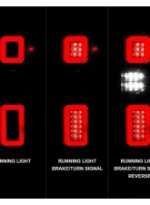 Anzo USA Full LED Tailights Black Housing Clear Lens G2 (w/C Light Bars) Chevrolet Silverado 1500 2019-2021                                     - 311417 - Image 2