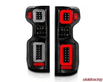 Anzo USA Full LED Tailights Black Housing Clear Lens G2 (w/C Light Bars) Chevrolet Silverado 1500 2019-2021 - 311417