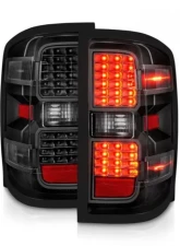 Anzo USA LED Tail Lights Black w/Clear Lens  Chevrolet Silverado 2500|3500 2015-2019                                     - 311423 - Image 2