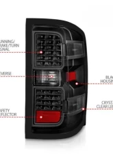 Anzo USA LED Tail Lights Black w/Clear Lens  Chevrolet Silverado 2500|3500 2015-2019                                     - 311423 - Image 4