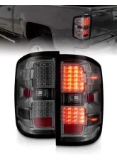 Anzo USA LED Tail Lights Smoke w/Clear Lens Chevrolet Silverado 2500|3500 2015-2019                                     - 311424 - Image 6