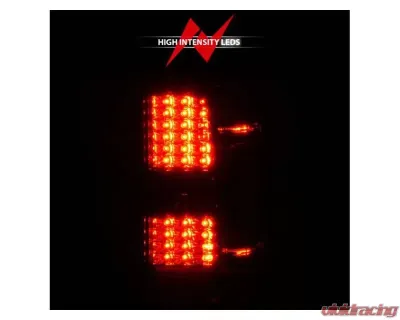 Anzo USA LED Tail Lights Smoke w/Clear Lens Chevrolet Silverado 2500|3500 2015-2019 - 311424