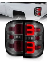 Anzo USA LED Tail Lights w/Smoke Light Bar & Clear Lens Chevy Silverado 2500|3500 2015-2019                                     - 311426 - Image 7