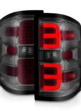 Anzo USA LED Tail Lights w/Smoke Light Bar & Clear Lens Chevy Silverado 2500|3500 2015-2019                                     - 311426 - Image 2