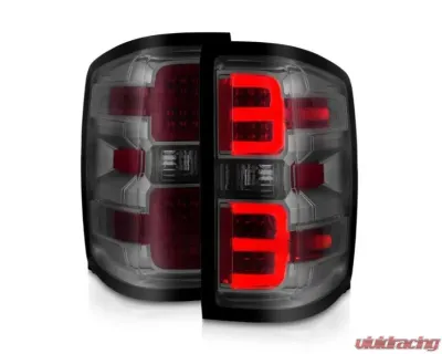Anzo USA LED Tail Lights w/Smoke Light Bar & Clear Lens Chevy Silverado 2500|3500 2015-2019 - 311426