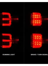Anzo USA LED Tail Lights w/Smoke Light Bar & Clear Lens Chevy Silverado 2500|3500 2015-2019                                     - 311426 - Image 7