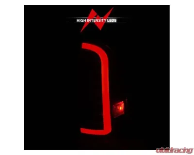 Anzo USA Full LED Tail Lights w/Light Bar Sequential Black Housing Smoke Lens Toyota Tacoma 2005-2015 - 311428