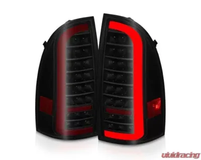 Anzo USA Full LED Tail Lights w/Light Bar Sequential Black Housing Smoke Lens Toyota Tacoma 2005-2015 - 311428