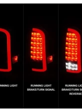 Anzo USA Full LED Tail Lights w/Light Bar Sequential Black Housing Smoke Lens Toyota Tacoma 2005-2015                                     - 311428 - Image 7