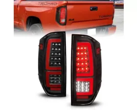 Anzo USA Black Housing w/ Clear Lens LED Taillights Toyota Tundra 2014-2021