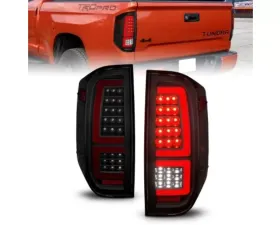 Anzo USA Black Housing w/ Smoke Lens LED Taillights Toyota Tundra 2014-2021
