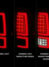Anzo USA Black Housing w/ Smoke Lens LED Taillights Toyota Tundra 2014-2021                                     - 311437 - Image 2