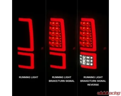 Anzo USA Black Housing w/ Smoke Lens LED Taillights Toyota Tundra 2014-2021 - 311437