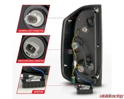 Anzo USA Black Housing w/ Smoke Lens LED Taillights Toyota Tundra 2014-2021 - 311437