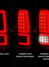 Anzo USA Chrome Housing w/ Clear Lens LED Taillights Toyota Tundra 2014-2021                                     - 311438 - Image 2