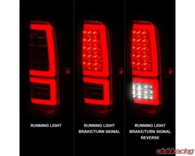 Anzo USA Chrome Housing w/ Clear Lens LED Taillights Toyota Tundra 2014-2021 - 311438
