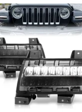 Anzo USA LED Side Markers Chrome Housing Smoke Lens w/ Seq. Signal Sport Bulb Jeep Gladiator | Wrangler 2018-2021                                     - 511085 - Image 7