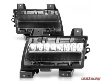 Anzo USA LED Side Markers Chrome Housing Smoke Lens w/ Seq. Signal Sport Bulb Jeep Gladiator | Wrangler 2018-2021 - 511085