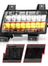 Anzo USA LED Side Markers Chrome Housing Smoke Lens w/ Seq. Signal Sport Bulb Jeep Gladiator | Wrangler 2018-2021                                     - 511085 - Image 4