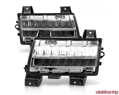 Anzo USA LED Side Markers Chrome Housing Clear Lens w/ Sequential Signal Jeep Gladiator | Wrangler 2018-2021 - 511086