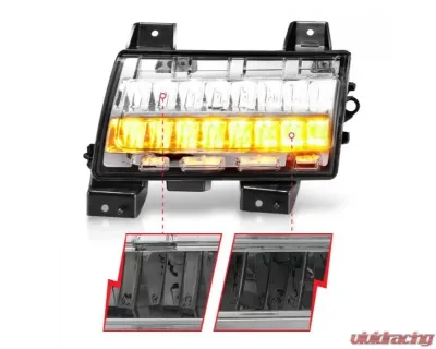 Anzo USA LED Side Markers Chrome Housing Clear Lens w/ Sequential Signal Jeep Gladiator | Wrangler 2018-2021 - 511086