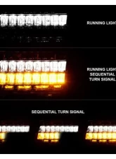 Anzo USA LED Side Markers Chrome Housing Clear Lens w/ Sequential Signal Jeep Gladiator | Wrangler 2018-2021                                     - 511086 - Image 5