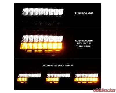 Anzo USA LED Side Markers Chrome Housing Clear Lens w/ Sequential Signal Jeep Gladiator | Wrangler 2018-2021 - 511086