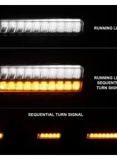 Anzo USA LED Side Markers Chrome Housing Smoke Lens w/ Seq. Signal Low Config Jeep Wrangler 2018-2021                                     - 511087 - Image 2