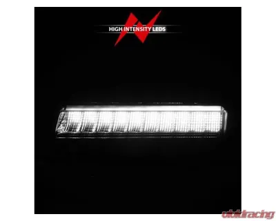 Anzo USA LED Side Markers Chrome Housing Smoke Lens w/ Seq. Signal Low Config Jeep Wrangler 2018-2021 - 511087