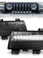 Anzo USA LED Side Marker Lights Smoke w Sequential Signal Jeep Wrangler | Gladiator 2018-2021                                     - 511088 - Image 7