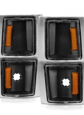 Anzo USA Corner Lights Black Housing Clear Lens w/ Amber Reflector Chevrolet Blazer | C1500 | C2500 | C3500 | Tahoe 1994-2000                                     - 521042 - Image 2