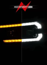 ANZO USA Black Projector Plank Style Headlights w/ Sequential Signal & DRL Toyota 4Runner 2010-2013                                     - 111602 - Image 6
